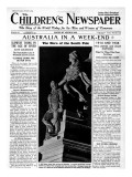 The Hero of the South Pole  Front Page of 'The Children's Newspaper'  November 1934