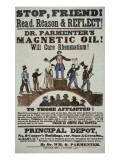 Advertisement for 'Doctor Parmenter's Magnetic Oil'  1840S