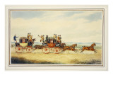The Royal Union Coach Passing the Alexander Leeds Coach