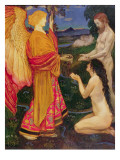 The Angel Offering the Fruits of the Garden of Eden to Adam and Eve