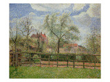 Pear Trees and Flowers at Eragny  Morning  1886