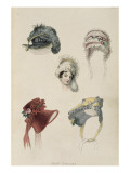 Day Bonnets  Fashion Plate from Ackermann's Repository of Arts