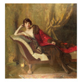 Countess Michael Karolyi  Reclining in a Divan  1918
