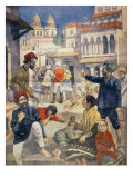 Famine in India  Illustration from 'Le Petit Journal'  C1899