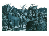 Artist's Impression of the Anglo-Saxon Ship-Burial at Sutton Hoo