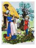 Jack Returns Home with a Bag of Gold  Illustration from 'Jack and the Beanstalk'  1969