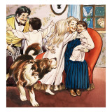 The Darling Family  Illustration from 'Peter Pan' by JM Barrie