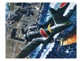 Japanese Suicide Attack on American Aircraft Carrier