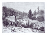 The Indian War  Deadwood City  Black Hills of Dakota  from a Photograph by S J Morrow