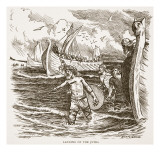 The Landing of the Jutes at the Isle of Thanet  Kent  England  449 Ad