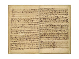 Pages from Score of the 'st Matthew Passion'  1727