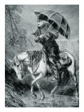 The Circuit Rider  Illustration from 'Harper's Weekly'  12th October 1867