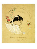 Design for a Plate - Leda and the Swan  1889