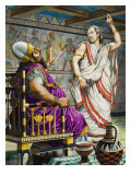 Ehud Holding the Dagger with Which He Will Kill the Moabite King Eglon