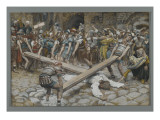 Simon the Cyrenian Compelled to Carry the Cross with Jesus