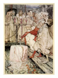 How Galahad Drew Out the Sword from the Floating Stone at Camelot