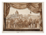 The Vatican Seen from the Caffe De La Promenade  1833