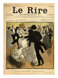 Dancing Couples  from the Front Cover of 'Le Rire'  17th December 1898