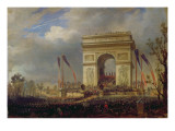 Fete De La Fraternite at the Arc De Triomphe  Place De L'Etoile  Paris Om 20th April 1848