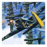 American Bombing Raid over Europe in July 1943