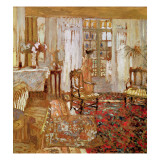 Interior with a Woman in Yellow in Front of a Window