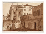 Michelangelo's House on the Capitoline Hill  1833