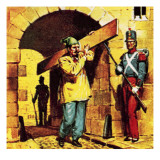 Napoleon Iii Escaping from Prison Dressed as a Workman
