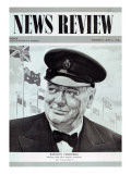 Winston Churchill  from the Frontcover of 'News Review'  6th June 1946
