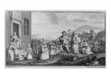 The Foundlings  Engraved by Francois Morellon La Cave  1739