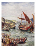 The Departure of the Romans from Britain  Illustration from 'The History of the Nation'