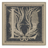 Capital Letter L  Illustration from 'The Life of Our Lord Jesus Christ'