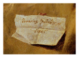 The Signature of El Greco  from the 'Baptism of Christ'  C1597