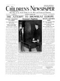 The Attempt to Browbeat Europe'  Front Page of 'The Children's Newspaper'  October 1933