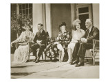 Hyde Park  New York from Left: Mrs Roosevelt  King George Vi  Mrs James Roosevelt