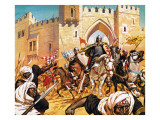 El Cid's Dead Body Strapped to a Horse Causing the Moors to Flee