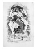 Frontispiece to 'Gulliver's Travels' by Jonathan Swift  1838