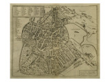 Map of Vicenza  Illustration from 'Civitates Orbis Terrarum'  C1580