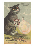 I'Ll Blow it Bigger or Bust'  Advertisement for Silver Soap  C1880