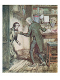 Scrooge and Bob Cratchit  from Dickens' 'A Christmas Carol'