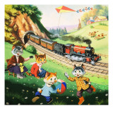 Num Num and His Funny Family  Illustration from 'Playhour'