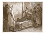 The Death of Siward  Illustration from 'Cassell's Illustrated History of England'