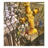 The Golden Cross Being Placed on the Top of St Paul's Cathedral