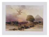 Approach of the Simoom Desert of Gizeh  from 'Egypt and Nubia)