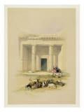 Entrance to the Caves of Bani Hasan  from "Egypt and Nubia"  Vol1
