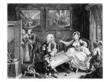 A Harlot's Progress  Plate Ii  Quarrels with Her Jew Protector