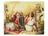 Pedrillo Plying Osmin with Drink  While Blonda Waits in the Background