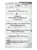 Title Page to 'The Sceptical Chymist' by Robert Boyle  1661