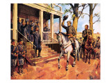 General Lee and His Horse 'Traveller' Surrenders to General Grant