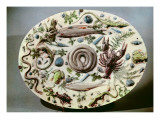 Rustique Figuline' Dish with a White Background