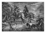Hudibras Sallies Forth  Plate Ii  from 'Hudibras' by Samuel Butler  1726